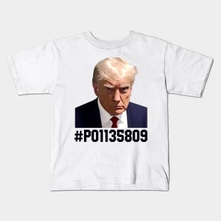 Trump Mugshot August 2024 Free Trump Kids T-Shirt